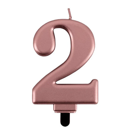 2-årsljus i roséguld