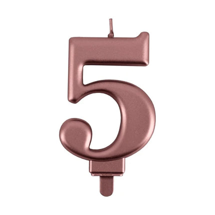 5-års-ljus i roséguld