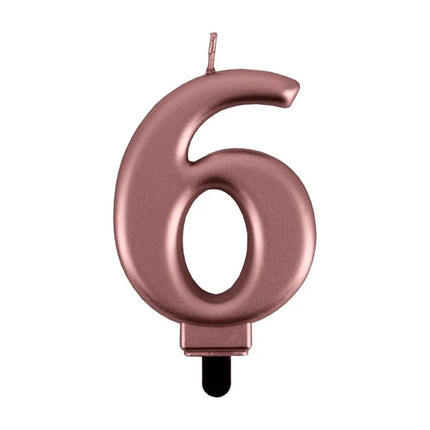 6-årsljus i roséguld