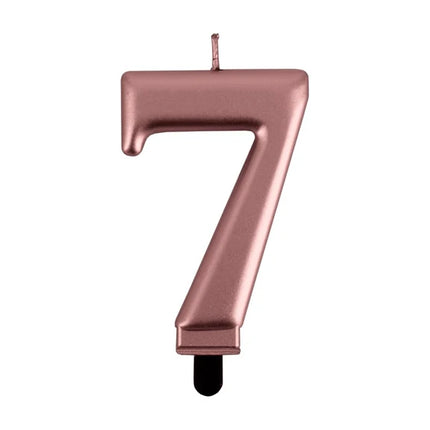 7-års-ljus i roséguld