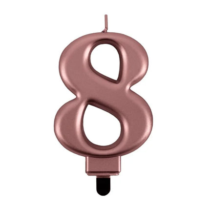 8-års-ljus, rosa metallic