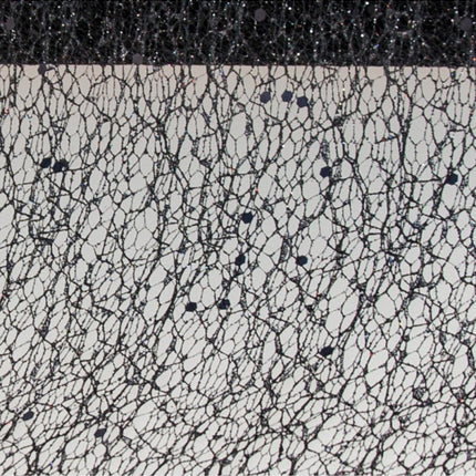 BLACK GLITTERED TABLE RIBBON 10CM X 5M van CHAKS koop je bij Partywinkel