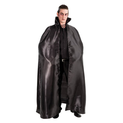 Svart vampyrkappa 163 cm