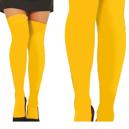 Blauw Gele Kousen Geel van Fiestas Guirca koop je bij Partywinkel