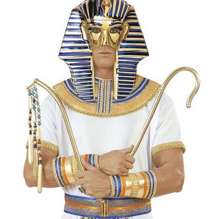 Blauw Gouden Masker Egyptisch van Widmann koop je bij Partywinkel