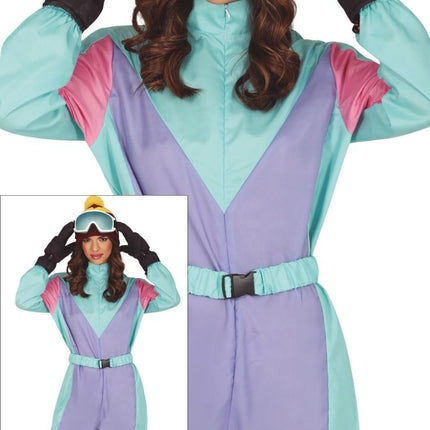 Blauw Paarse Skipak Dames van Fiestas Guirca koop je bij Partywinkel