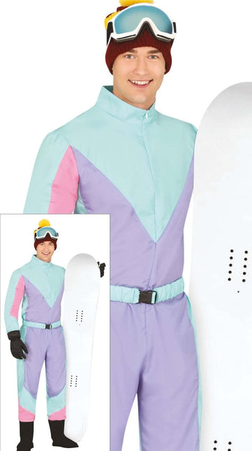 Blauw Paarse Skipak Heren van Fiestas Guirca koop je bij Partywinkel