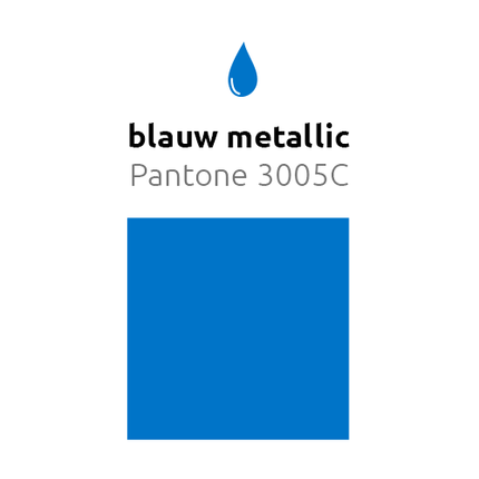 Blauwe Ballonnen Metallic 25cm 50st van Balloonia koop je bij Partywinkel