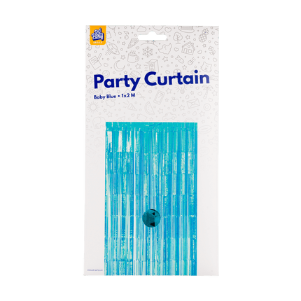 Blauwe Deurgordijn 2m van Paper Dreams koop je bij Partywinkel