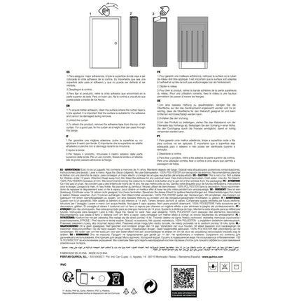 Blauwe Deurgordijn Mat 2m van Fiestas Guirca koop je bij Partywinkel