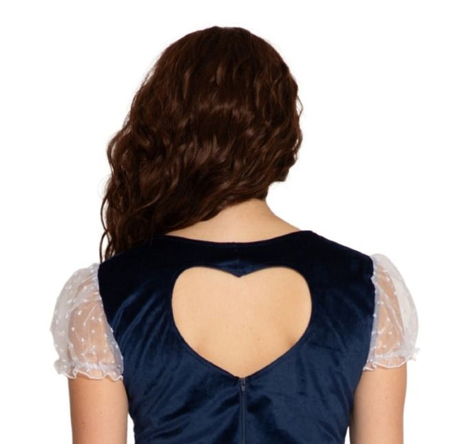 Blauwe Dirndl Jurk Oktoberfest Lily van Partychimp koop je bij Partywinkel