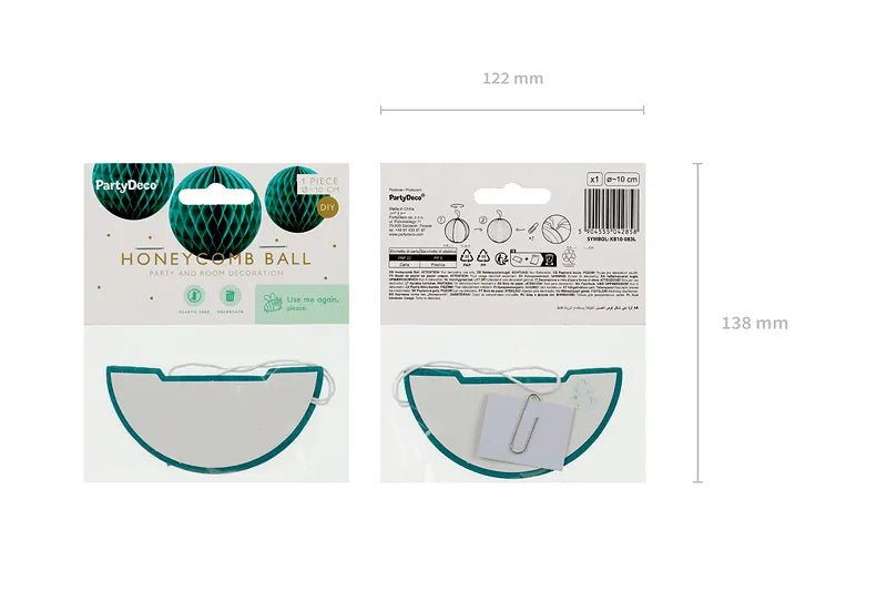 Blauwe Honeycomb van Partydeco koop je bij Partywinkel