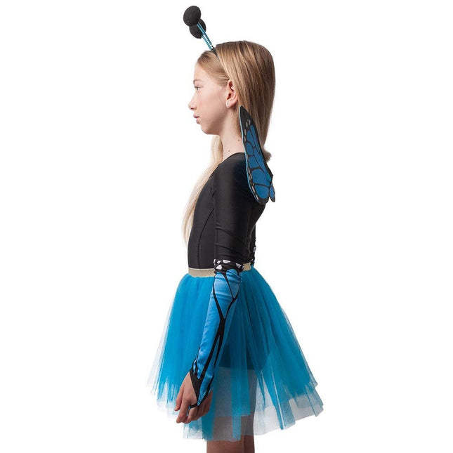 Blauwe Kostuum Set Vlinder 4 delig van Boland koop je bij Partywinkel