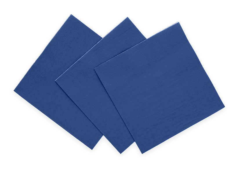 Blauwe Servetten 3 Laags 33cm 20st van WeFiesta koop je bij Partywinkel