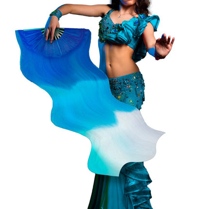 Blauwe Waaier 1,4m van Fiestas Guirca koop je bij Partywinkel