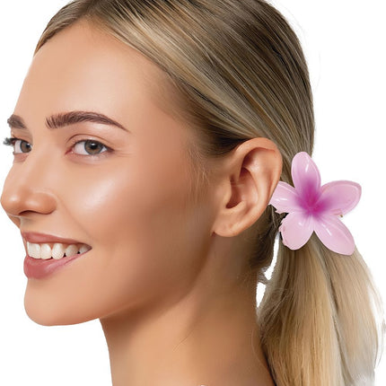 Bloem Haarclip Roze van Fiestas Guirca koop je bij Partywinkel
