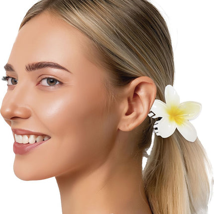 Bloem Haarclip Wit van Fiestas Guirca koop je bij Partywinkel