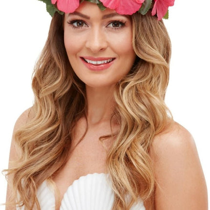 Bloemen Haarband Set 3 delig van Smiffys koop je bij Partywinkel