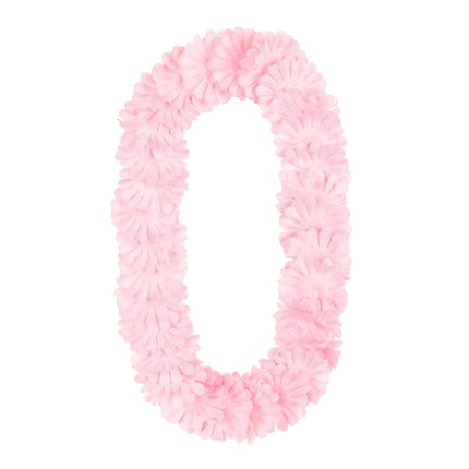 Bloemen Hawaii Krans Lichtroze van Partydeco koop je bij Partywinkel