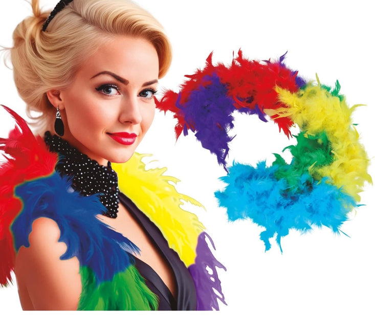 Boa Gekleurd 1,80m van Fiestas Guirca koop je bij Partywinkel