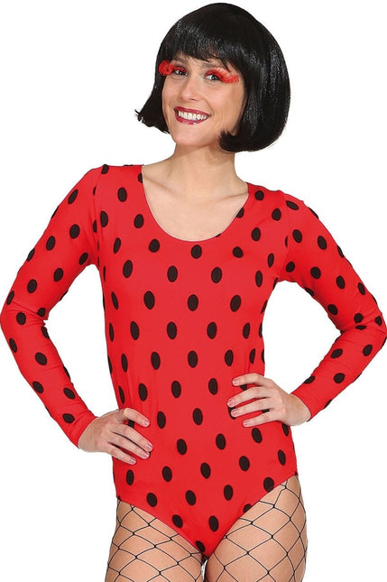 Bodysuit Lieveheersbeestje Dames van Orlob koop je bij Partywinkel