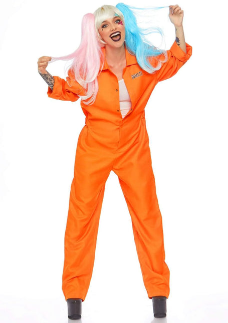 Boef Jumpsuit Oranje Dames Leg Avenue van Leg Avenue koop je bij Partywinkel