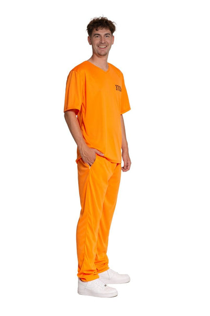 Boevenpak Oranje 2 delig van Partychimp koop je bij Partywinkel