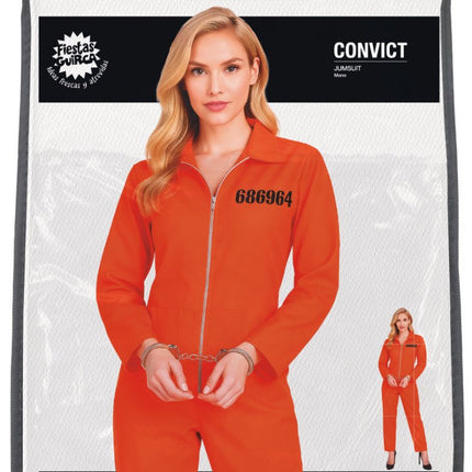 Boevenpak Oranje Dames Jumpsuit van Fiestas Guirca koop je bij Partywinkel