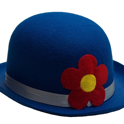 Bolhoed Clown Blauw van Partychimp koop je bij Partywinkel