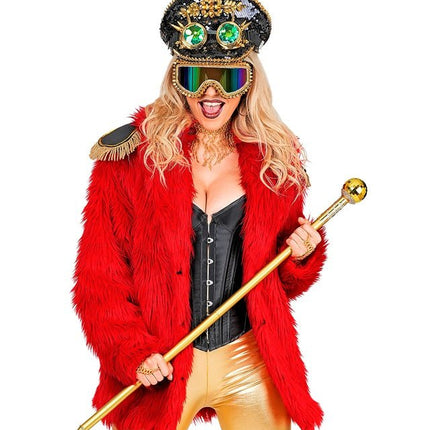 Bontjas Pluche Rood van Widmann koop je bij Partywinkel