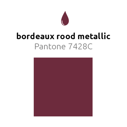 Bordeaux Rood Ballonnen Metallic 25cm 50st van Balloonia koop je bij Partywinkel