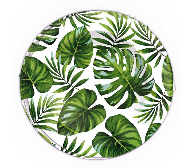 Borden Palmbladeren 23cm 6st van Fiestas Guirca koop je bij Partywinkel