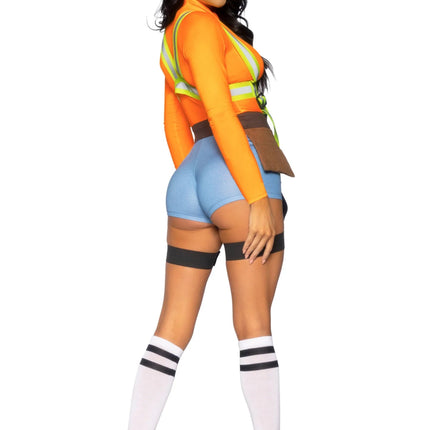 Bouwvakker Kostuum Dames Bodysuit Leg Avenue van Leg Avenue koop je bij Partywinkel