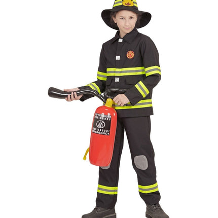 Brandweer Pak Zwart Geel Kind van Widmann koop je bij Partywinkel