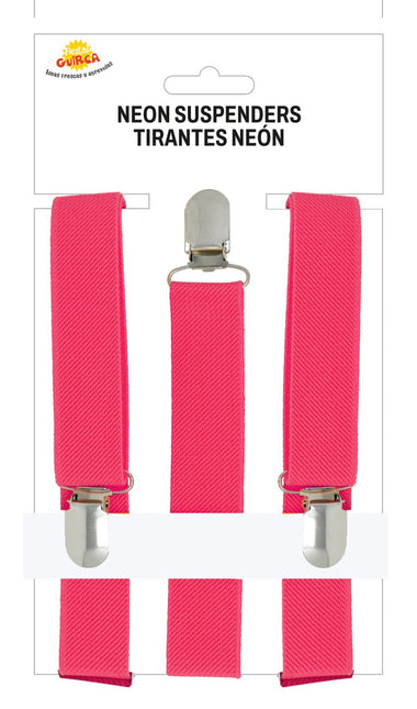 Bretels Neon Fuschia van Fiestas Guirca koop je bij Partywinkel