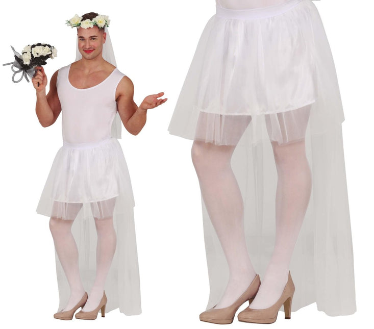 Bride Tutu Heren 80cm van Fiestas Guirca koop je bij Partywinkel