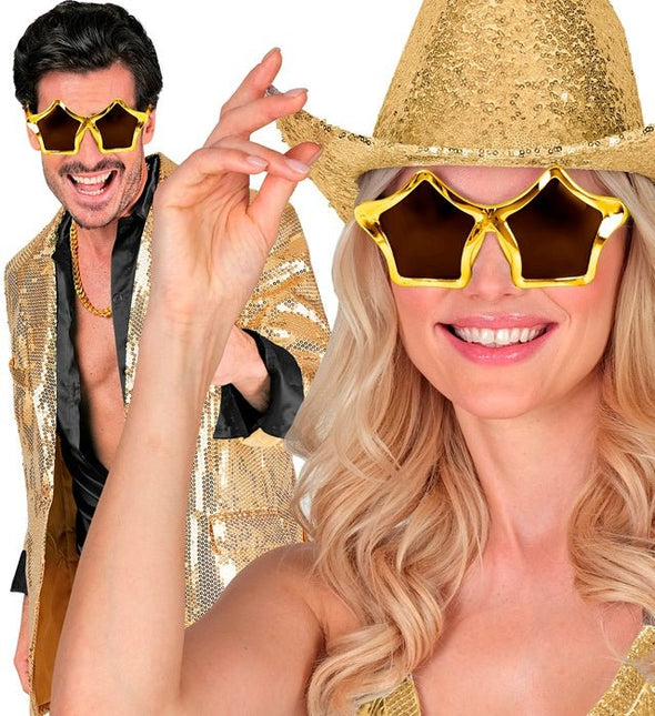 BRIL STERREN GOUD van Widmann koop je bij Partywinkel