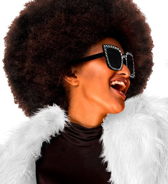 BRIL ZWART MET STRASS van Widmann koop je bij Partywinkel