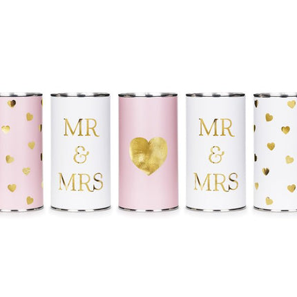 Bruiloft Autodecoratie Blikjes 14cm 5st van Partydeco koop je bij Partywinkel