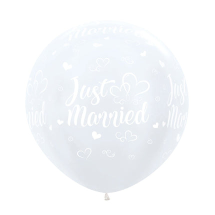 Bruiloft Ballonnen 61cm 2st van Sempertex koop je bij Partywinkel
