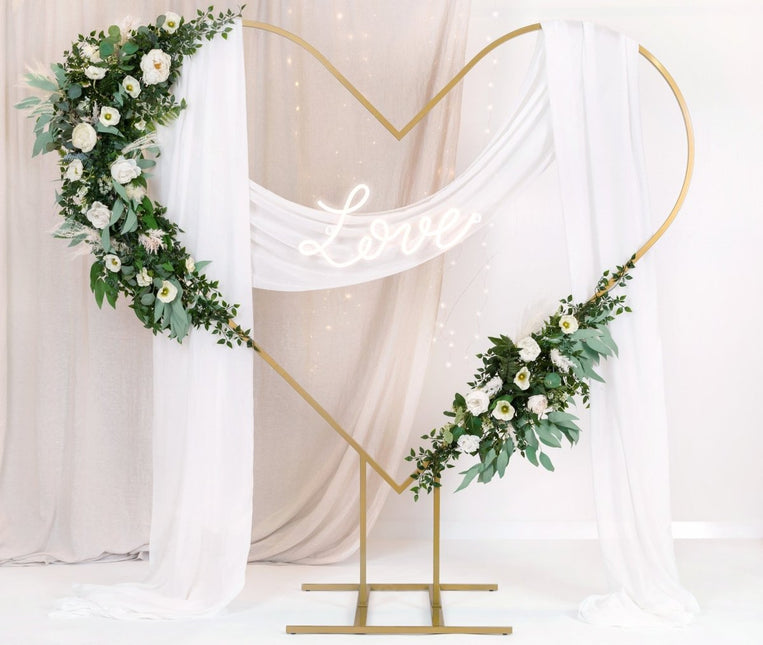 Bruiloft Hangdecoratie Backdrop Gordijn 1,4x 10m van Partydeco koop je bij Partywinkel