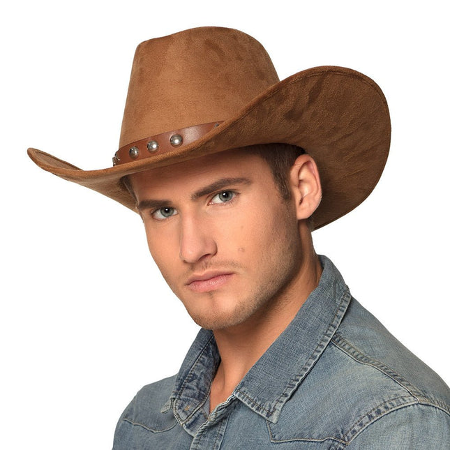 Bruin Cowboy Hoed van Boland koop je bij Partywinkel