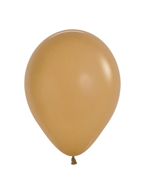 Bruine Ballonnen Latte 23cm 100st van Sempertex koop je bij Partywinkel