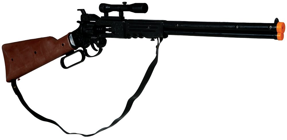 Bruine Nep Wapenset Met Richtkijker 64cm van Fiestas Guirca koop je bij Partywinkel