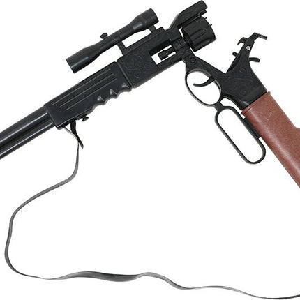 Bruine Nep Wapenset Met Richtkijker 64cm van Fiestas Guirca koop je bij Partywinkel