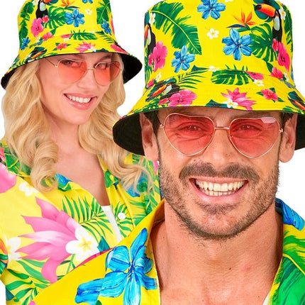 Bucket Hat Zomer Party Geel van Widmann koop je bij Partywinkel