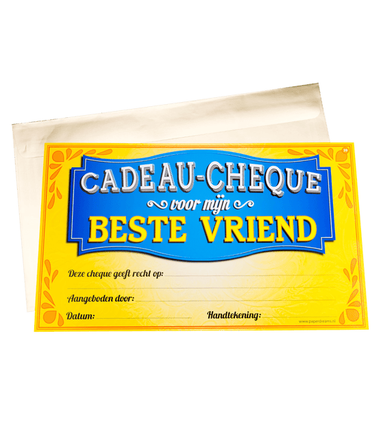 Cadeaubon Vriend 34,5cm van Paper Dreams koop je bij Partywinkel