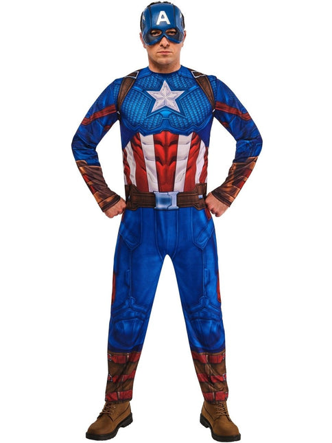 Captain America Kostuum Heren Blauw van Rubies koop je bij Partywinkel