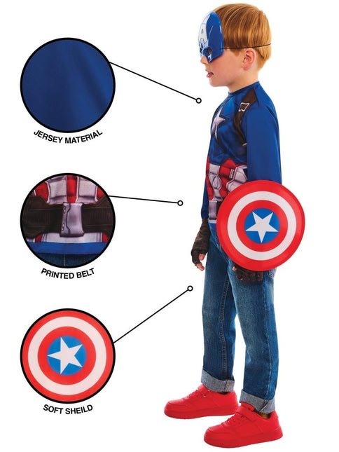 Captain America Kostuum Kind van Rubies koop je bij Partywinkel
