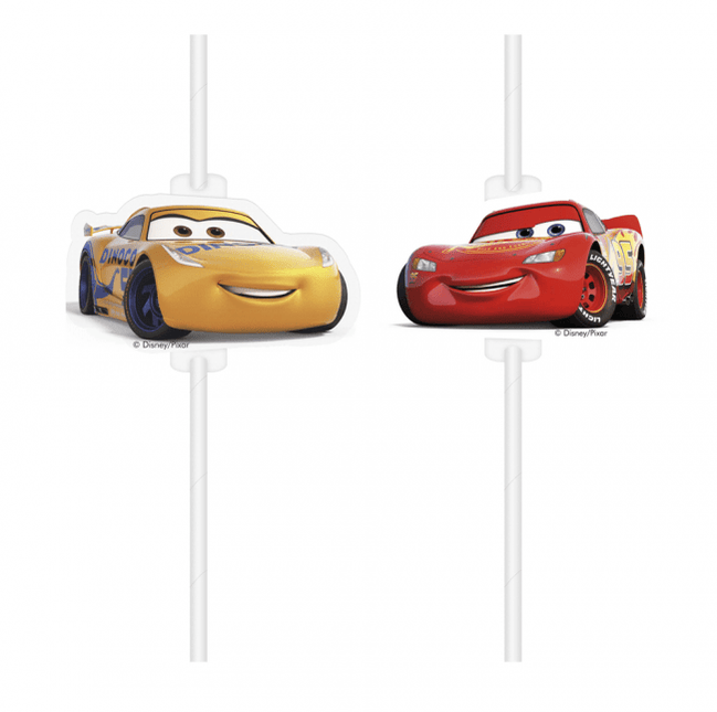 Cars 3 Rietjes Papier 4st van Procos koop je bij Partywinkel